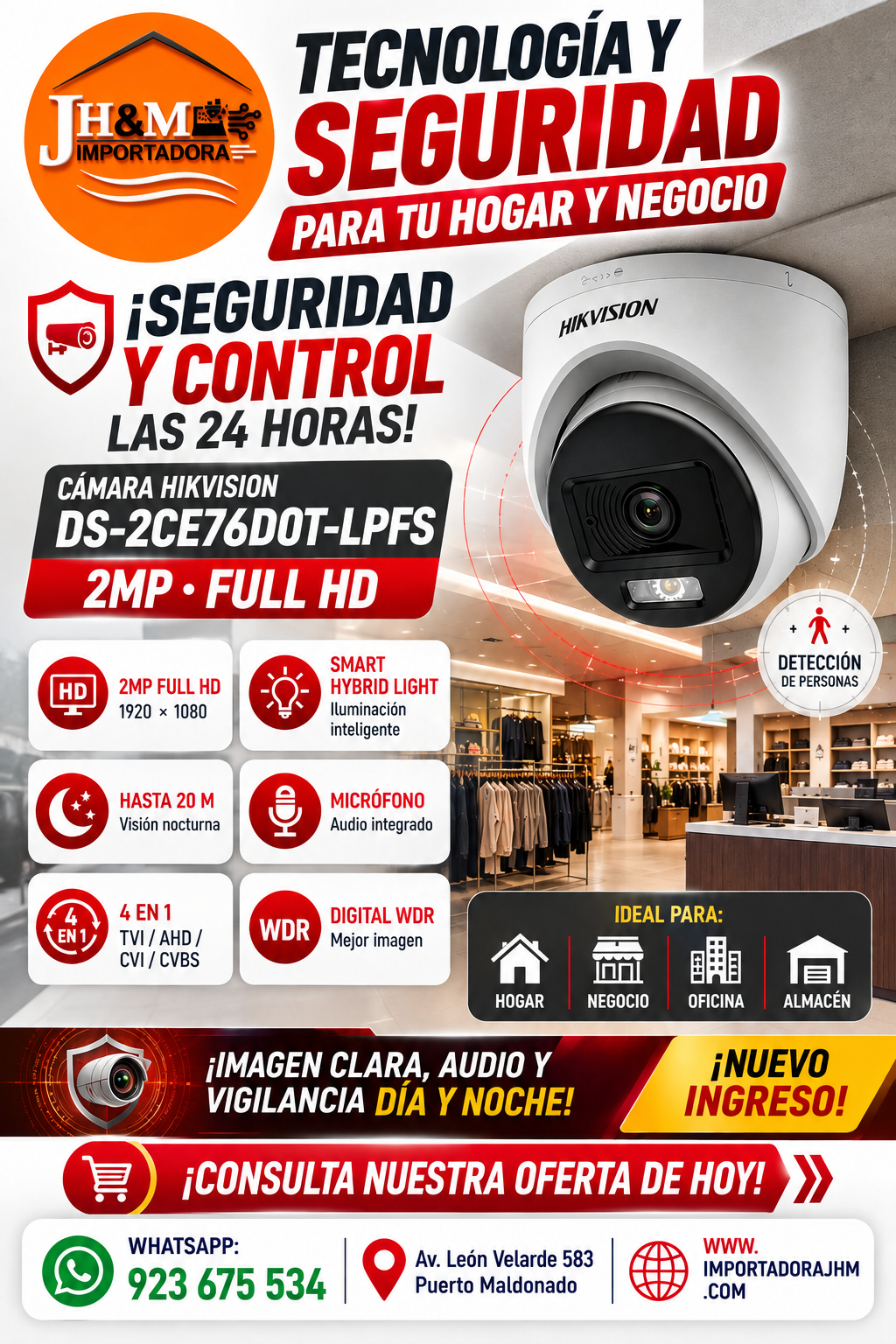 HIKVISION DS-2CE76D0T-LPFS 2MP