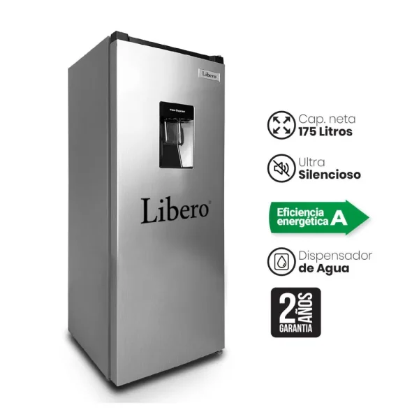 REFRIGERADORA LIBERO LROD-190DFIW INOXIDABLE