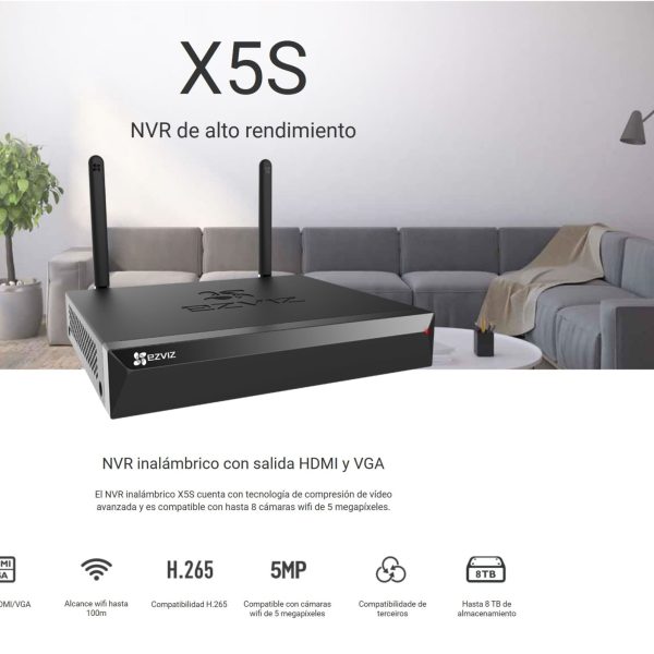 NVR EZVIZ 4CH  CS-X5S-4W WIFI
