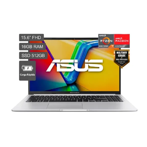LAPTOP ASUS NOTEBOOK M1502YA-NJ107 15,6" FHD LED BACKLIT, AMD RYZEN7 7730U 2.0/4.5GHz, 16GB DDR4