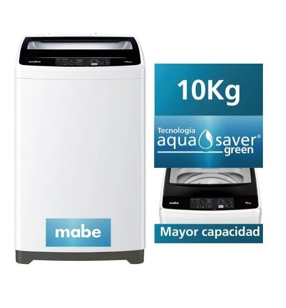 LAVADORA MABE AUTOMATICA SIN CALEFACTOR LMAP1010WBBB0 10 KG BLANCO