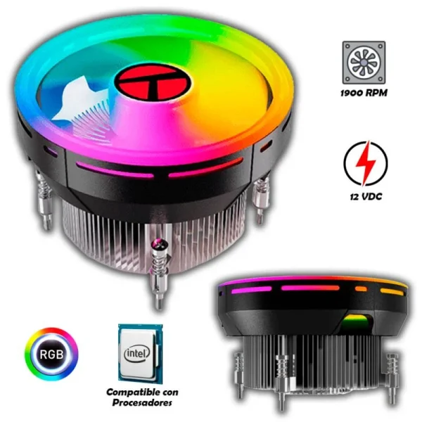 COOLER PARA PROCESADOR TEROS TE-8161N, INTEL, TDP 90W MÁX, AIRE