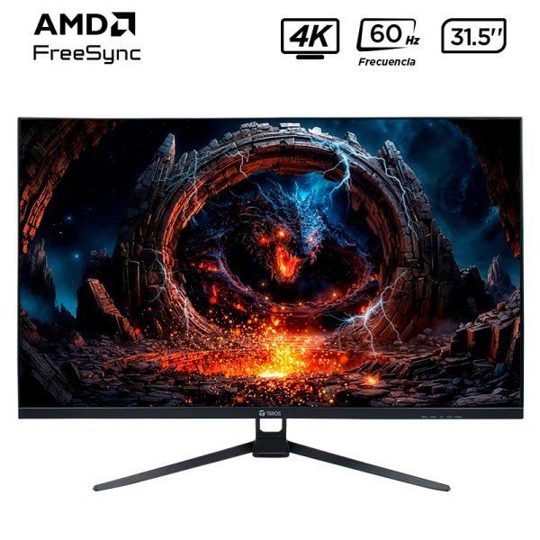 MONITOR TEROS TE-3252S PLANO, 31,5" 4K UHD VA LED, 60Hz, 1ms, HDMI, DP, AUDIO