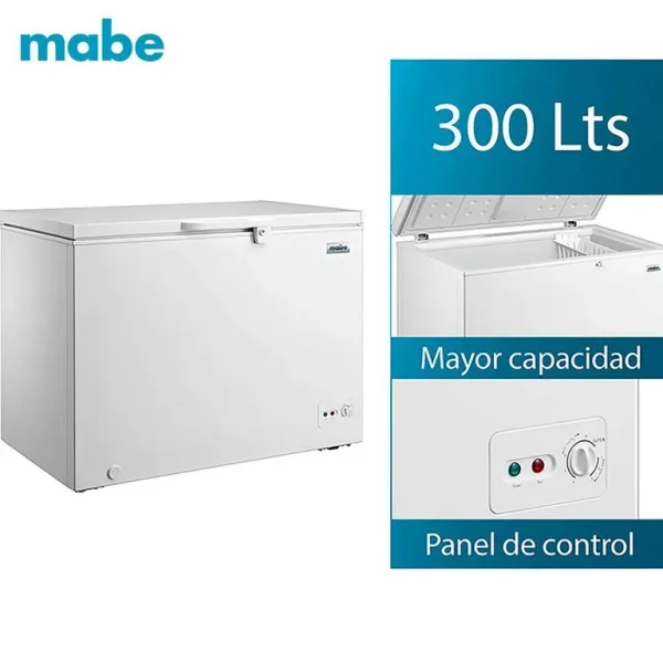 CONGELADORA MABE CHM300PB2 HORIZONTAL 290L, COLOR BLANCO