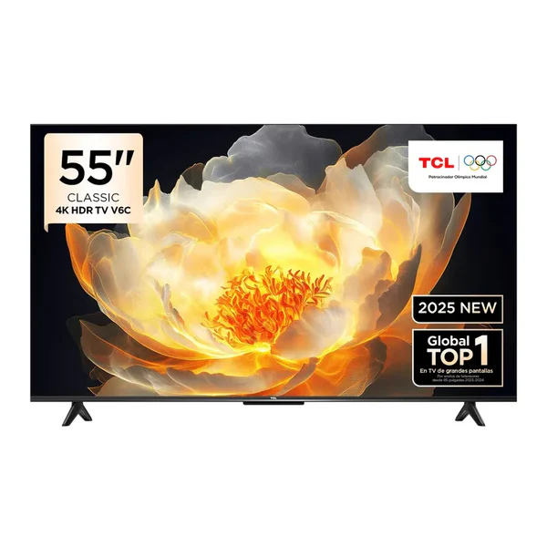 TCL GOOGLE TV 4K HDR 55", HDMI, WIFI, BLUETOOTH, 55V6C