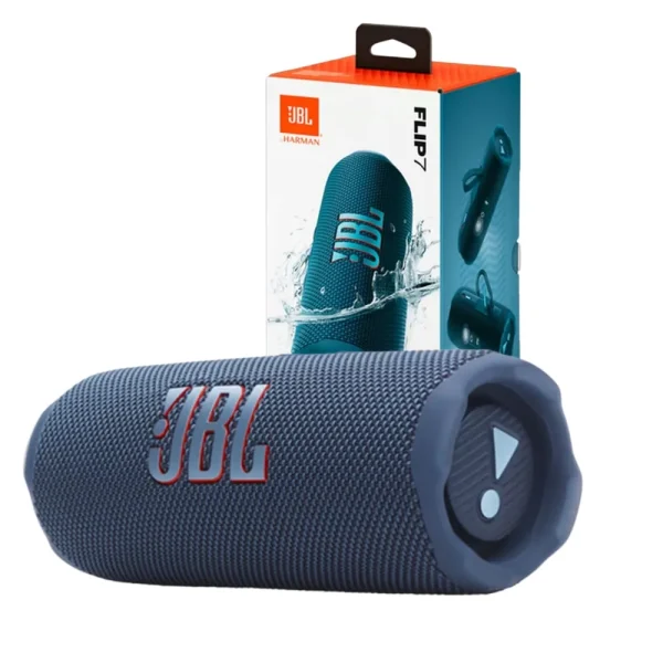 PARLANTE JBL FLIP 7 AURACAST, BLUETOOTH, POTENCIA 37W, IA SOUND BOOST, CERTIFICACION IP67, HASTA 16 HORAS DE REPRODUCCION, COLOR AZUL