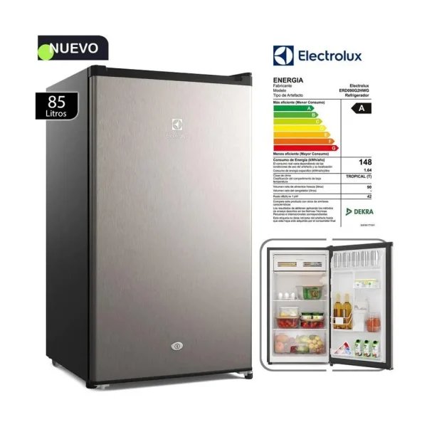 FRIGOBAR ELECTROLUX ERD090G2HWG 90 LITROS, GRIS PREMIUM