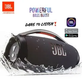 PARLANTE JBL BOOMBOX 3 BLUETOOTH, POTENCIA 180W, CERTIFICACION IP67, HASTA 24 HORAS DE REPRODUCCION, COLOR NEGRO