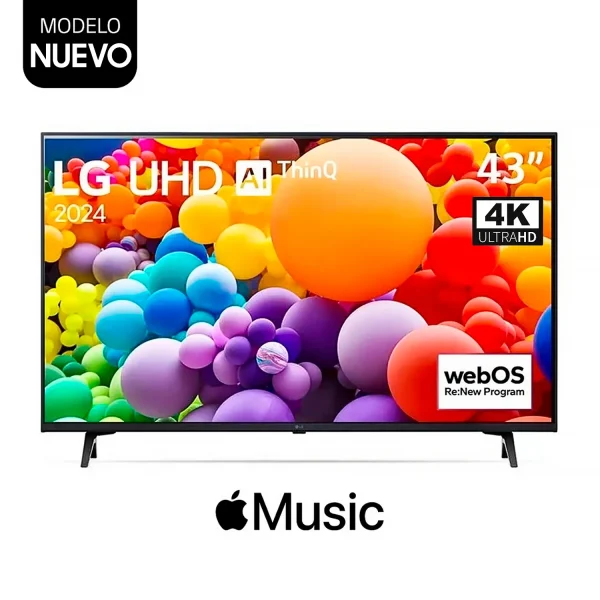 TELEVISOR LG 43", LED SMART TV UHD 4K, THINQ AI 43UT7300PSA