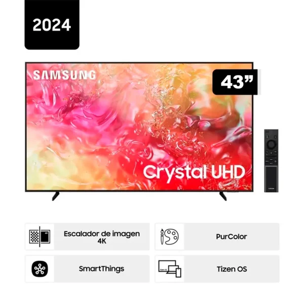 SAMSUNG SMART TV UHD 43", UN43DU7000G