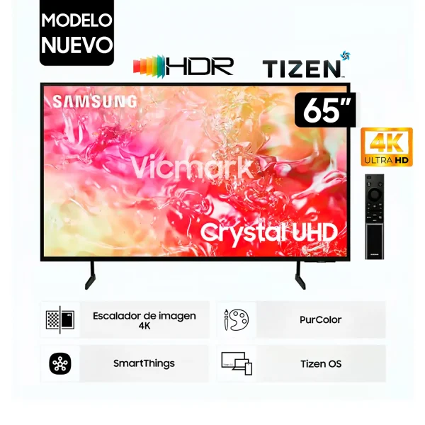 TELEVISOR SAMSUNG UN65DU7000GXPE SMART TV 65" TIZEN UHD 4K