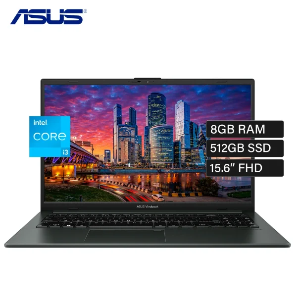 LAPTOP ASUS VIVOBOOK GO E1504G-NJ103, 15.6" FHD, INTEL CORE I3 N305, 512GB SSD M.2, 8GB RAM ON BOARD