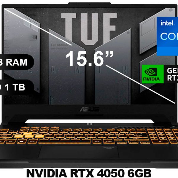 LAPTOP ASUS TUF GAMING FX507VU-LP180 GeForce RTX 4050 I7-13620H/ 16GB/ SSD1TB/ V6GB/ 15.6