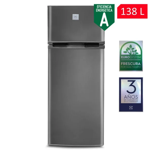 REFRIGERADORA ELECTROLUX ERT18G2HNI 138 LITROS, TOP FREEZER, 2 PUERTAS