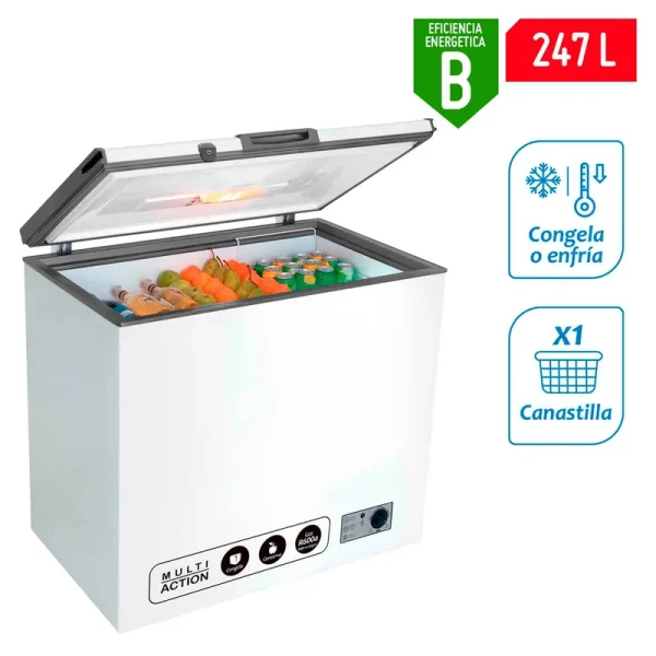 CONGELADORA COLDEX CH10PLUS 271 LITROS, COLOR BLANCO