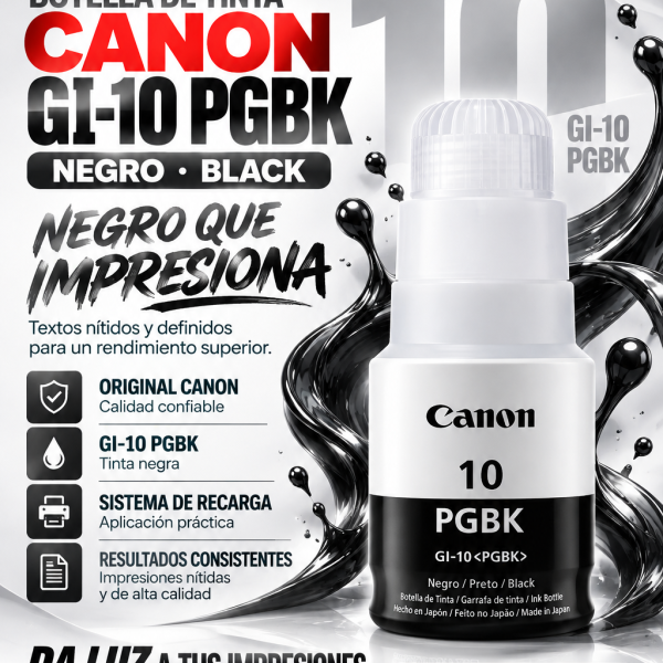 TINTA CANON GI-10 PGBK BLACK