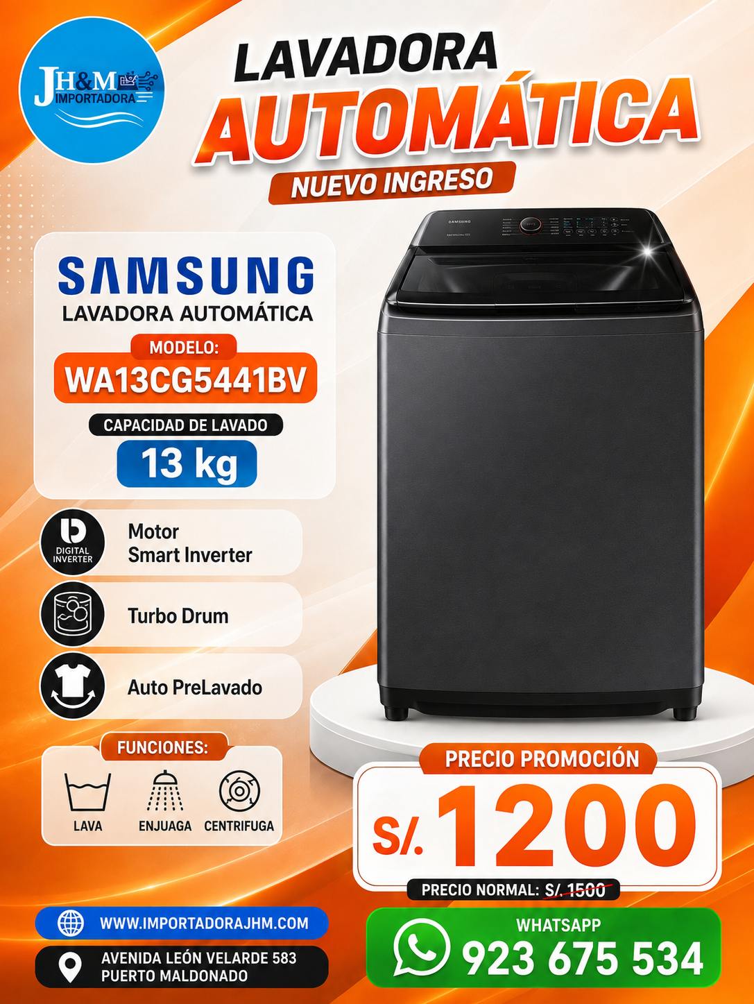 SAMSUNG 13KG..