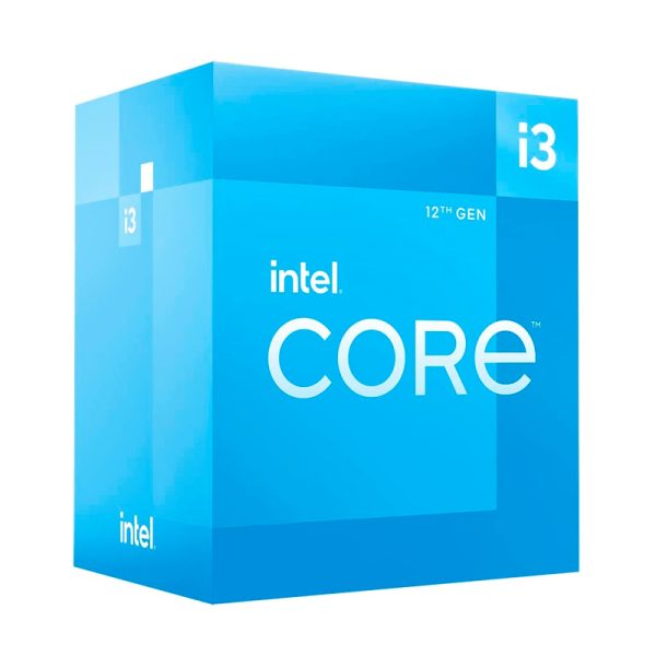 PROCESADOR INTEL CORE i3-12100 3.3 / 4.3GHz 12MB Intel Smart Caché, LGA1700, Intel 7(10nm)