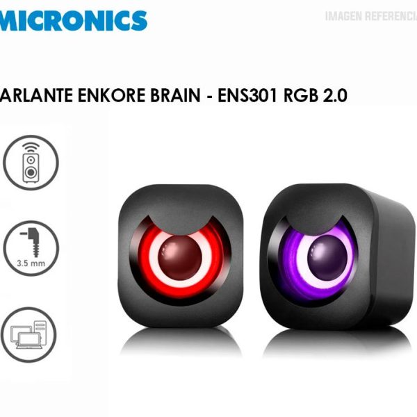 PARLANTE ENKORE BRAIN ENS 301 RGB BLACK