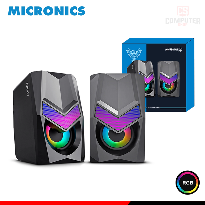 parlante-micronics-avanty-mic-s321-rgb-black-gamer-sound-20-conexion-usb
