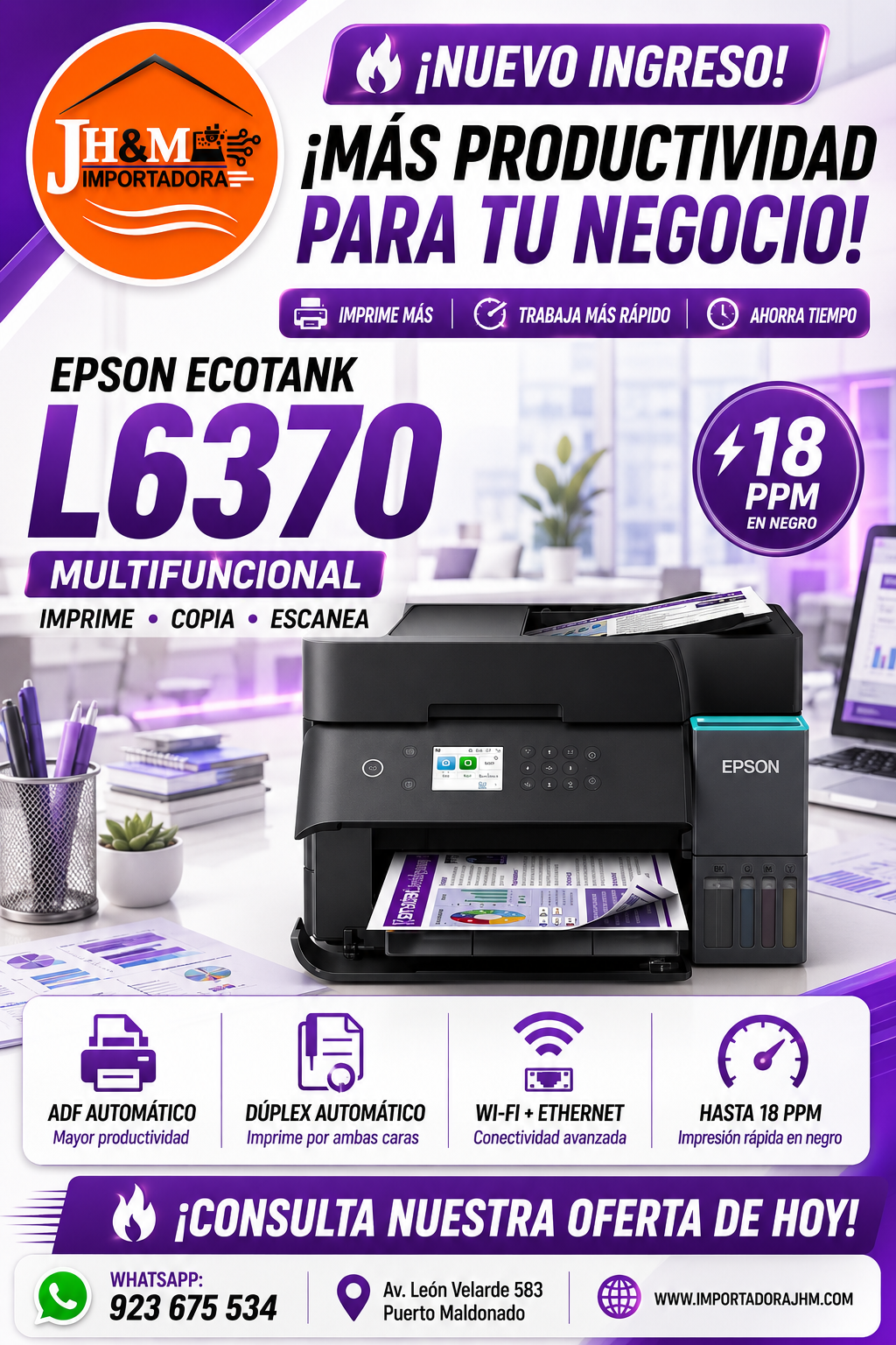 IMPRESORA EPSON L6370