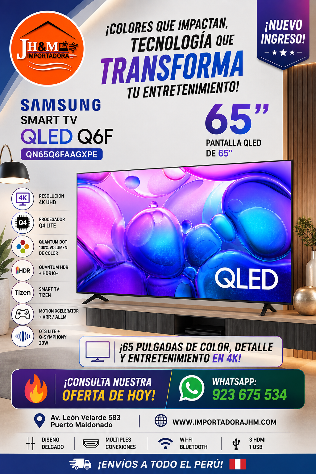 SAMSUNG 65 QLED Q6F