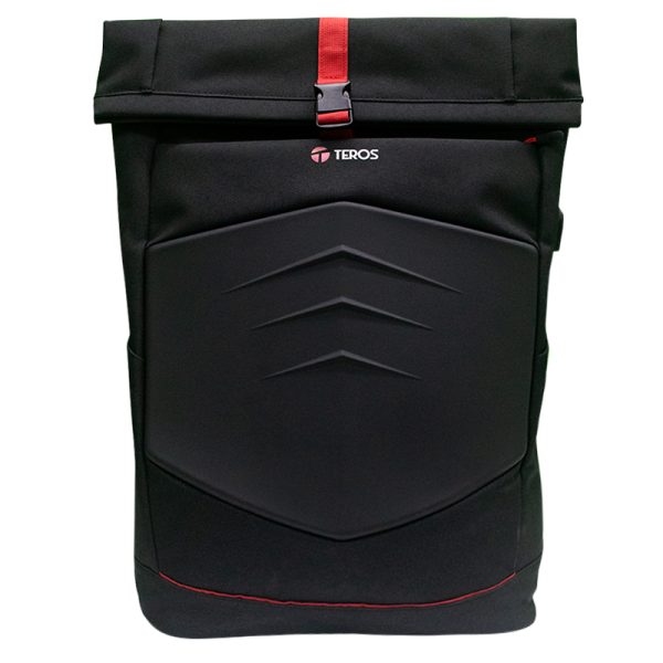 MOCHILA GAMER PARA NOTEBOOKS TEROS TE-IDS18588, HASTA 15.6" - Color Negro/Rojo