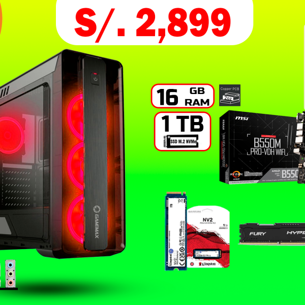 COMPUTADORA GAMING AMD RYZEN 7 5TH (SOLO TORRE)