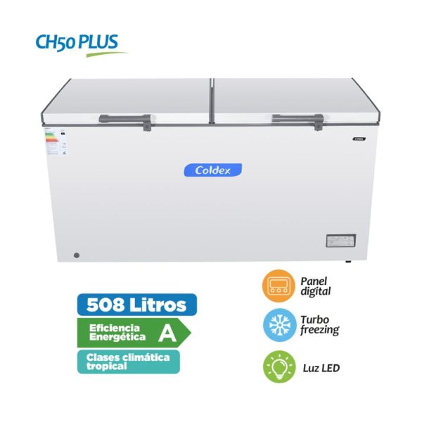 CONGELADORA COLDEX CH5 0 PLUS COLOR BLANCO 508 Lt