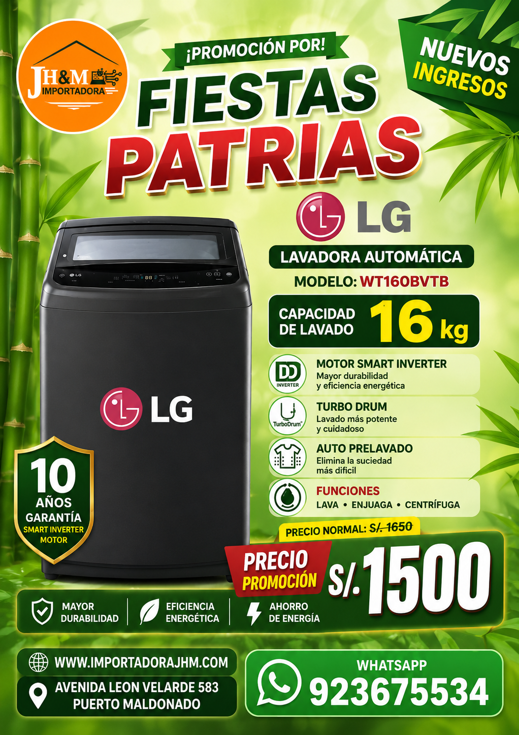 LG WT16BVTB 16KG