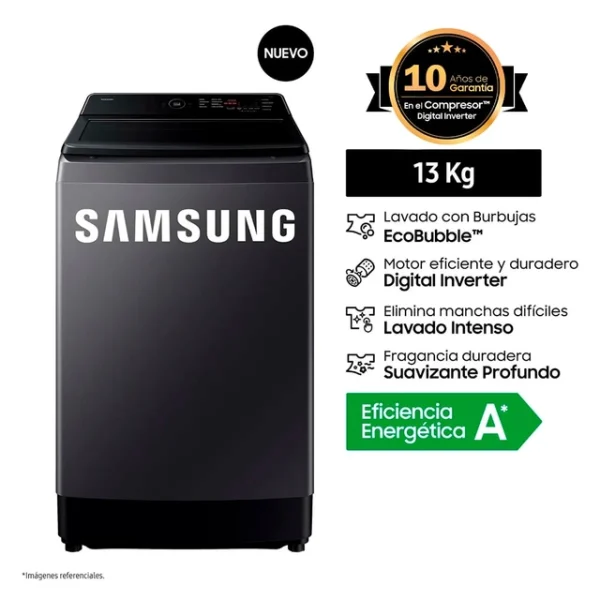 LAVADORA SAMSUNG 13 Kg WA40F13E4C