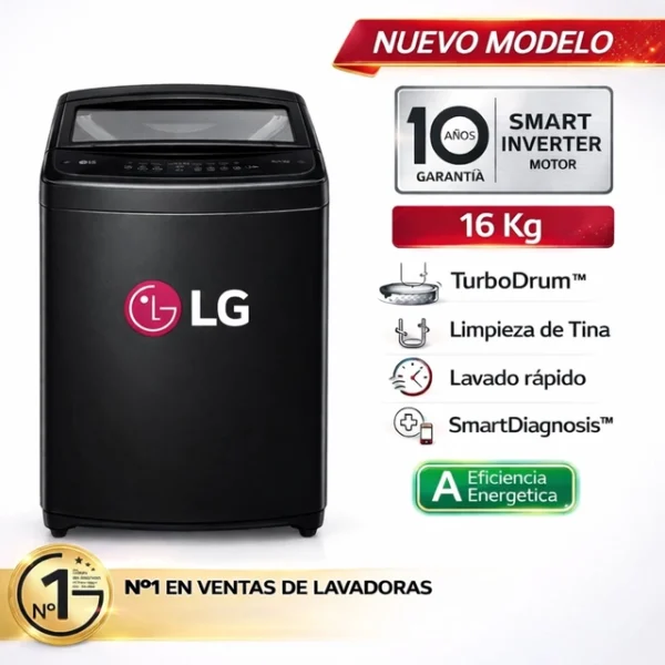 LAVADORA LG 16 Kg WT16OBVTB