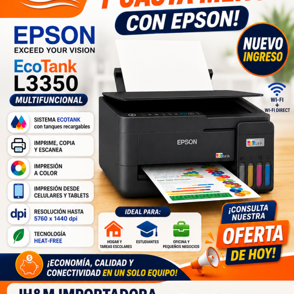 IMPRESORA EPSON L3350 ECOTANK MULTIFUNCIONAL WIFI