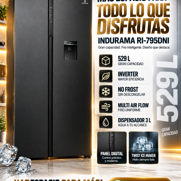 REFRIGERADORA INDURAMA RI-795DNI 529L