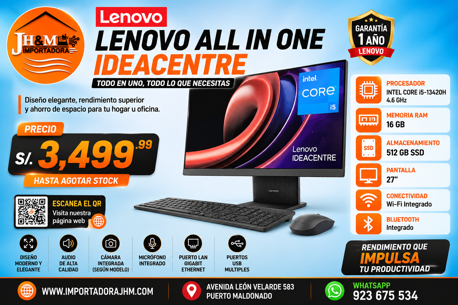 LENOVO ALL-IN- ONE CORI i5