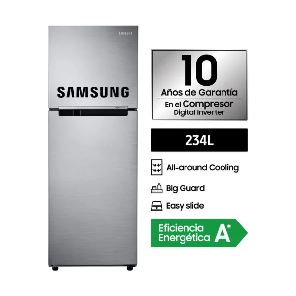 REFRIGERADORA SAMSUNG RT22FARADS8 234L