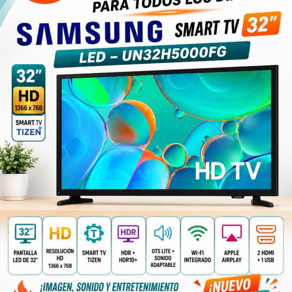 TELEVISOR SAMSUNG 32″ UN32H5000FG ,LED , HD