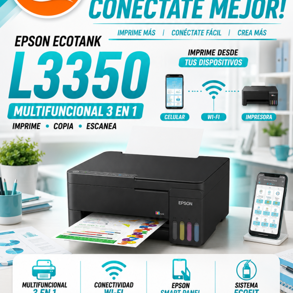 IMPRESORA EPSON L3350 ECOTANK MULTIFUNCIONAL WIFI